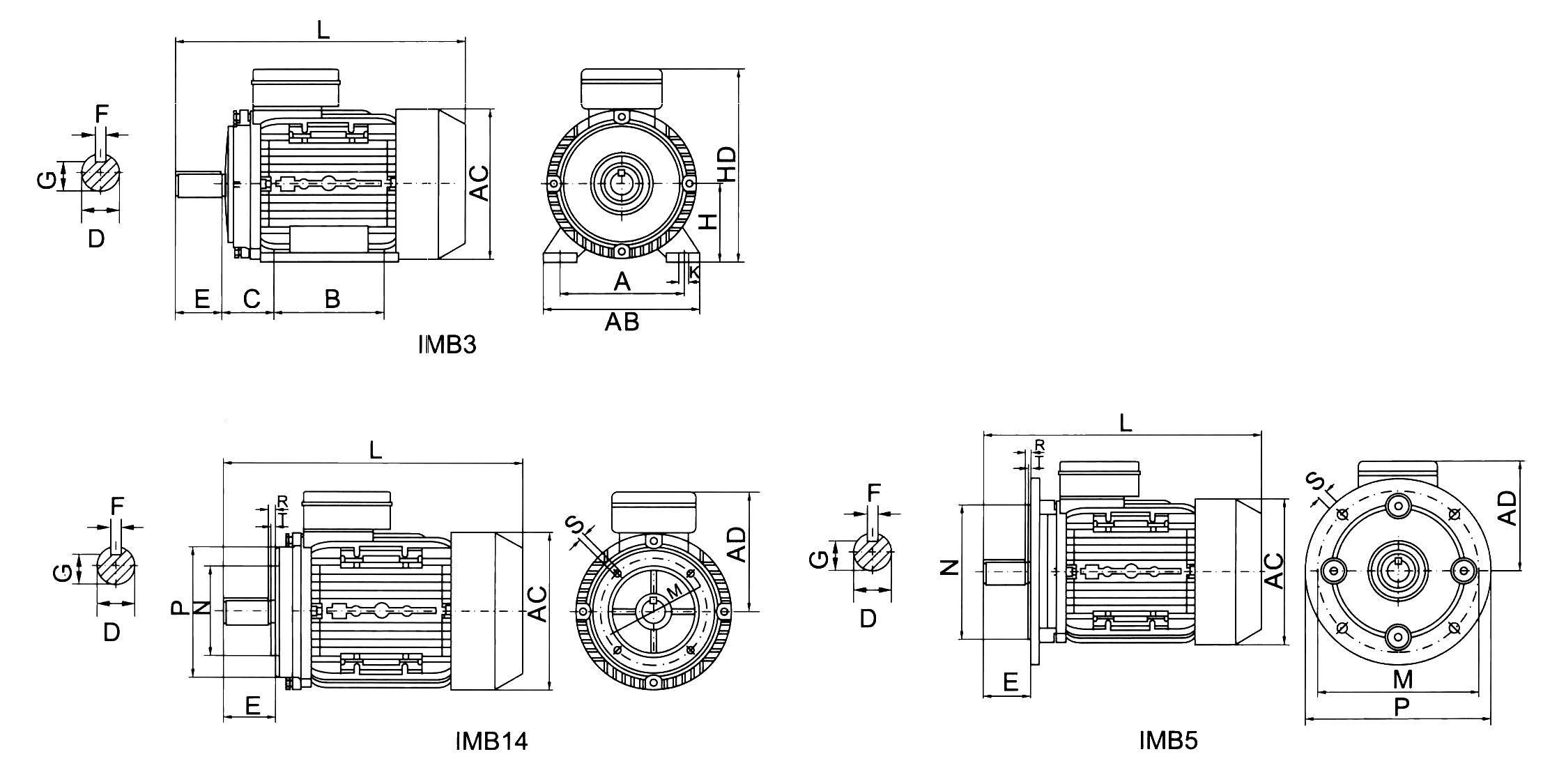 Однофазный электродвигатель серии 

АТМ